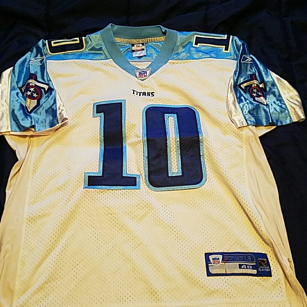 Auth On Field Titans Vince Young Jersey